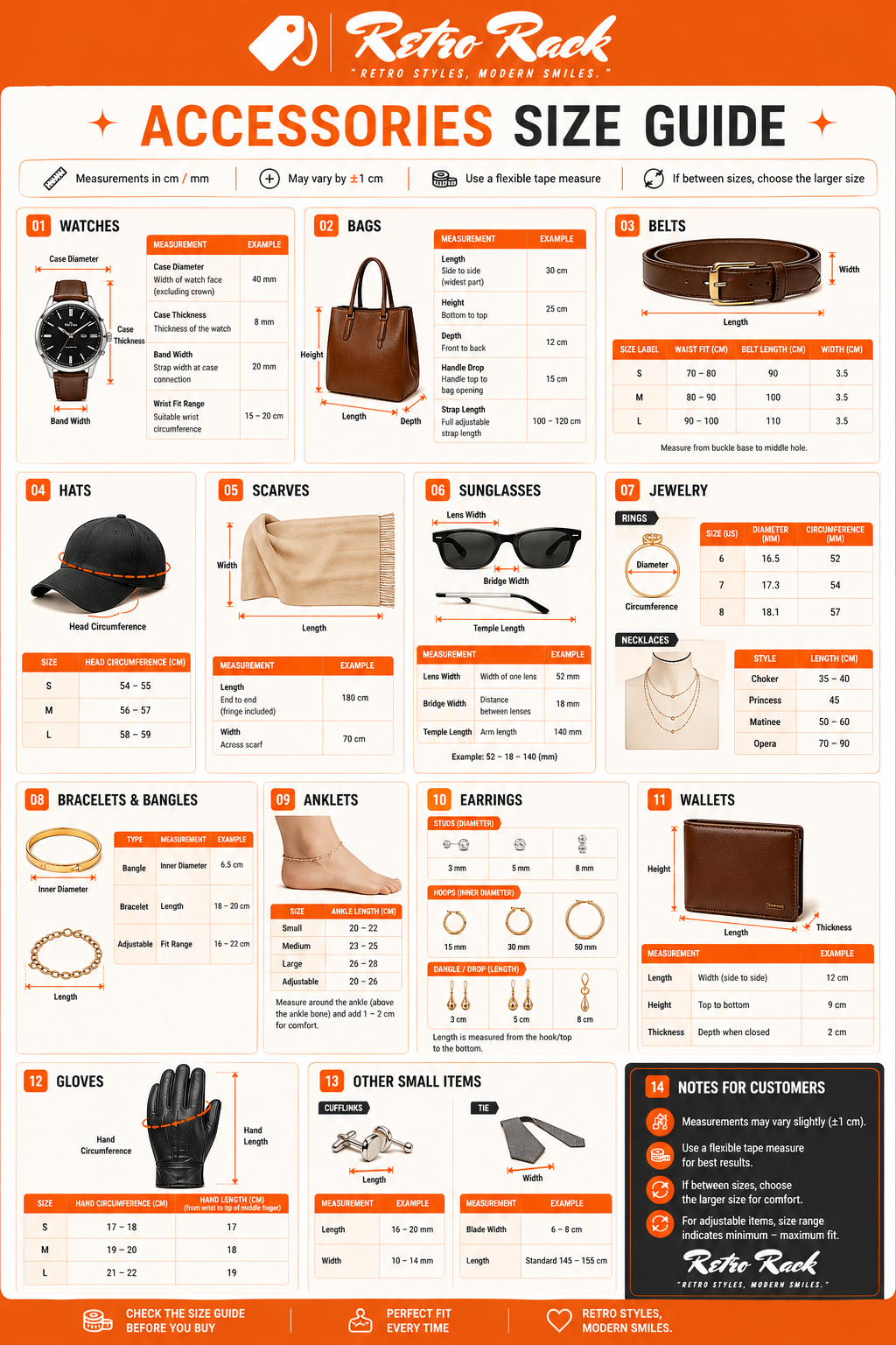 Store size chart